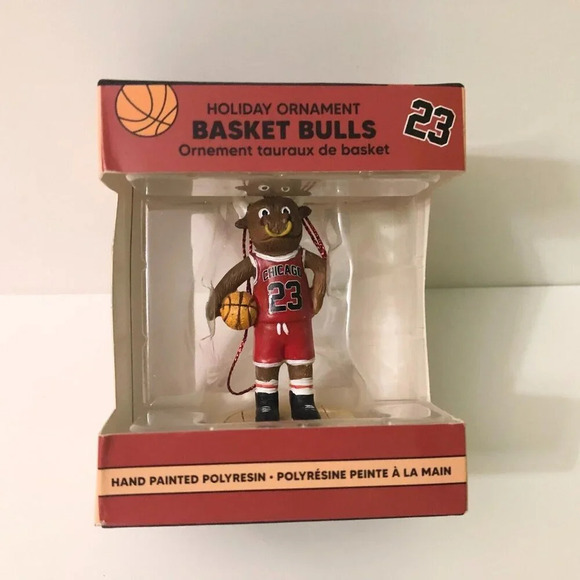 Souvenirs That Dont Suck Basket Bulls Christmas Ornament Basketball Chicago - Picture 1 of 16